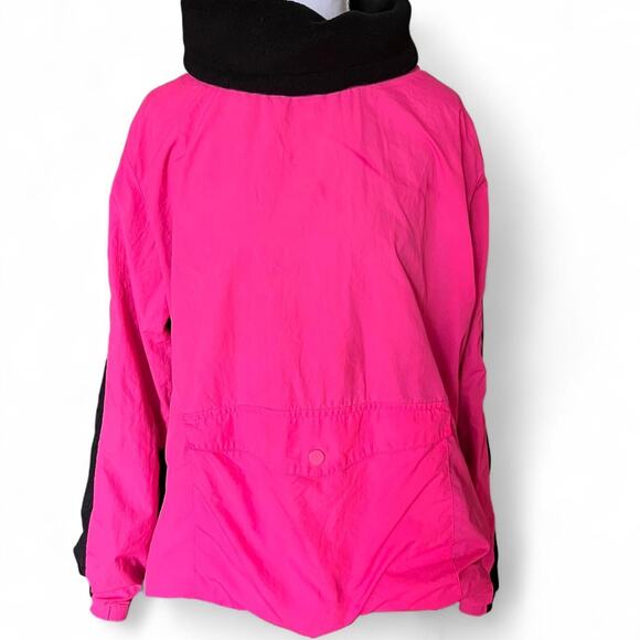 Vintage Victoria’s Secret PINK Windbreaker Jacket — Neon Pink Y2K Cozy (M) - Picture 2 of 7